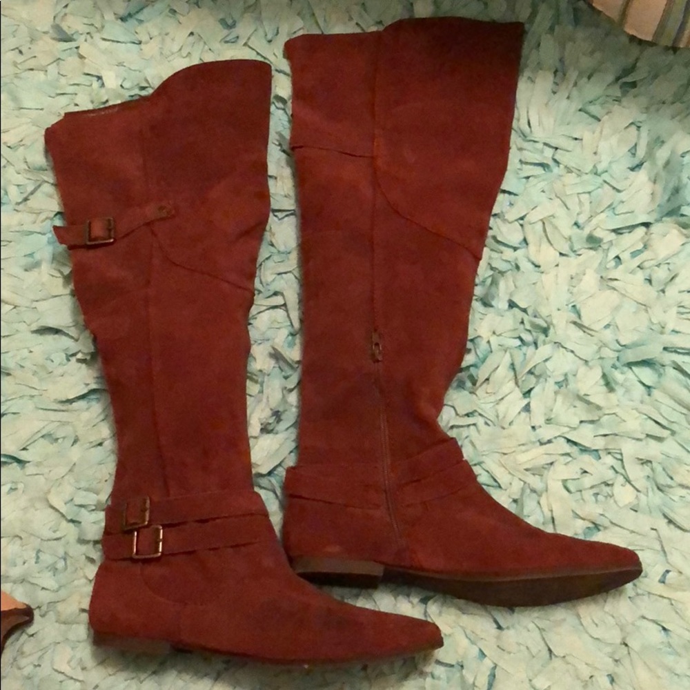 Nine West Suede Over the Knee Boots